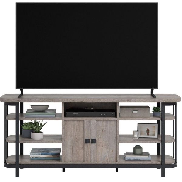 Picture of Station House Entertainment Credenza - Weathered Wood