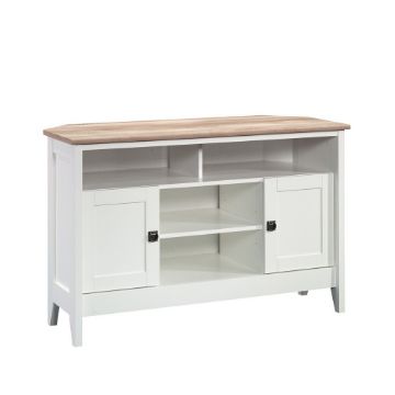 Picture of August Hill Corner Entertainment Stand - Soft White