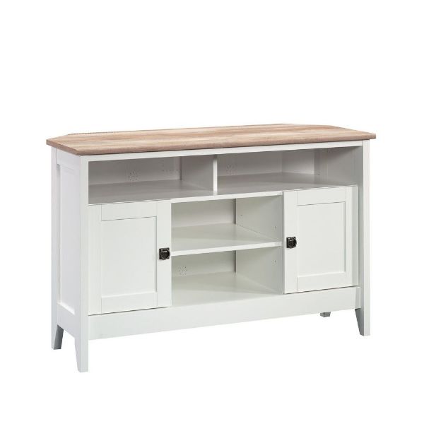 Picture of August Hill Corner Entertainment Stand - Soft White