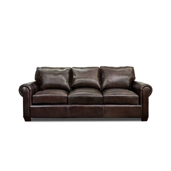 Picture of Basin Leather Sofa - Walnut