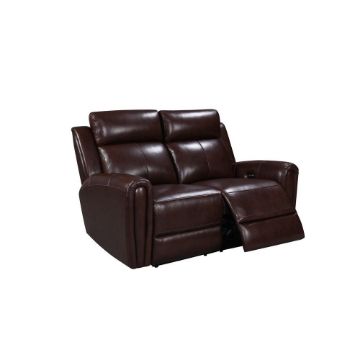 Picture of Jonathan Leather Power Reclining Loveseat - Brown