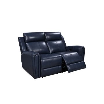 Picture of Jonathan Leather Power Reclining Loveseat - Blue