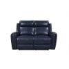Picture of Jonathan Leather Power Reclining Loveseat - Blue