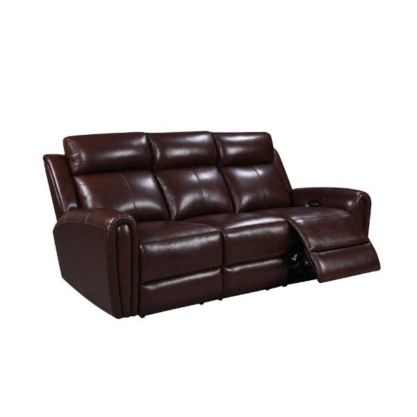 Picture of Jonathan Leather Power Reclining Sofa - Brown