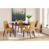 Picture of Logan 5-Piece Rectangle Dining Set - Mustard