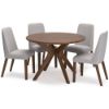 Picture of Logan 5-Piece Round Dining Set - Beige