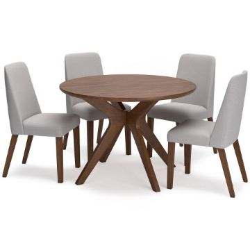 Picture of Logan 5-Piece Round Dining Set - Beige
