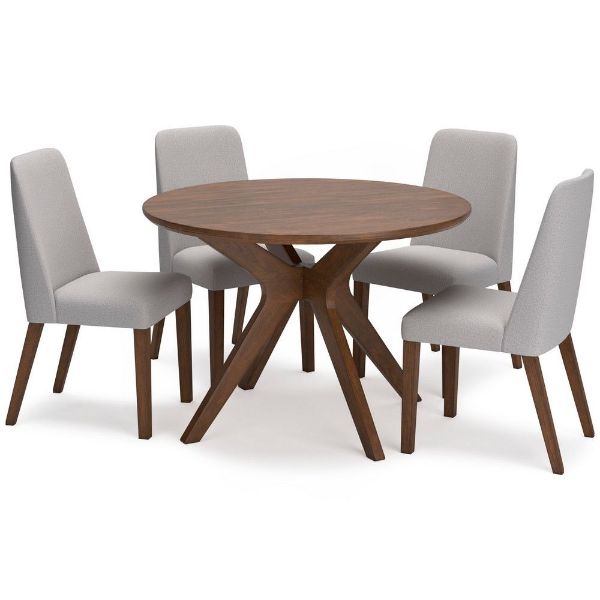 Picture of Logan 5-Piece Round Dining Set - Beige