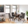 Picture of Logan 5-Piece Round Dining Set - Charcoal