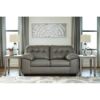 Picture of Don Faux Leather Loveseat - Gray