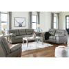 Picture of Don Faux Leather Loveseat - Gray