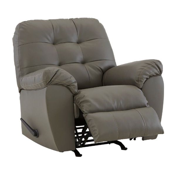 Picture of Don Faux Leather Rocking Recliner - Gray