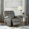 Picture of Don Faux Leather Rocking Recliner - Gray