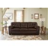 Picture of Don Faux Leather Sofa - Chocolate