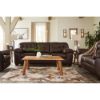 Picture of Don Faux Leather Sofa - Chocolate