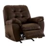 Picture of Don Faux Leather Rocking Recliner - Chocolate