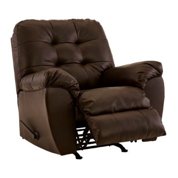 Picture of Don Faux Leather Rocking Recliner - Chocolate