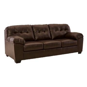 Picture of Don Faux Leather Sofa - Chocolate