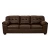Picture of Don Faux Leather Sofa - Chocolate