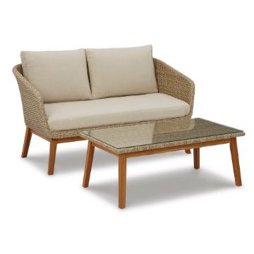 Picture of Atlanta Outdoor Loveseat and Cocktail Table