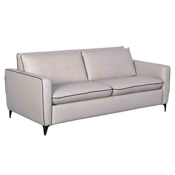 Picture of Forest Leather Queen Sleeper - Light Gray