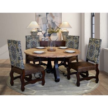 Picture of Travertine 5-Piece Dining Set - Palermo