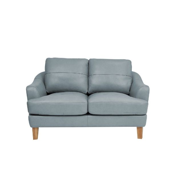 Picture of Cielo Leather Loveseat - Ice