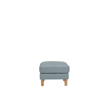 Picture of Cielo Leather Ottoman - Ice