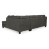 Picture of Victor Leather 2-Piece Sectional with Chaise - Fog