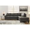 Picture of Victor Leather 2-Piece Sectional with Chaise - Fog