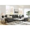 Picture of Victor Leather 2-Piece Sectional with Chaise - Fog