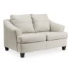 Picture of Gene Leather Loveseat - Coconut