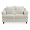 Picture of Gene Leather Loveseat - Coconut