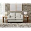 Picture of Gene Leather Loveseat - Coconut