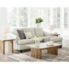 Picture of Gene Leather Sofa with Chaise - Coconut