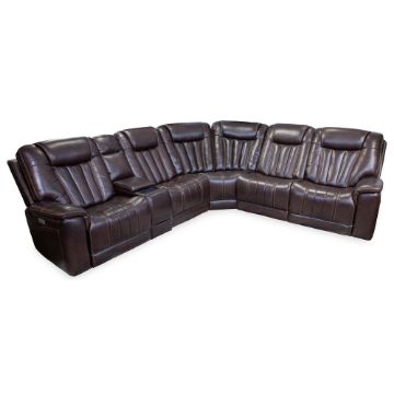Picture of Cooper 6-Piece Leather Power Reclining Sectional