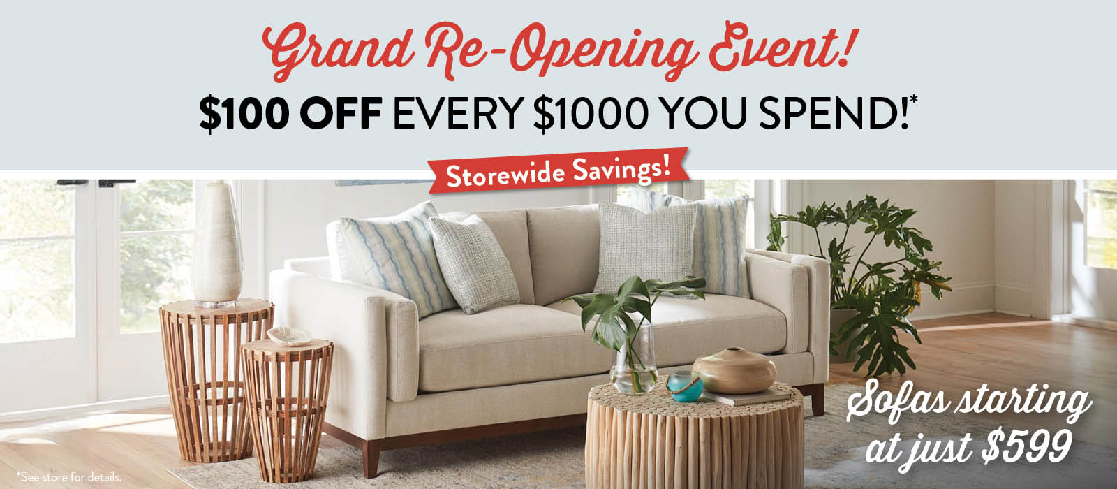 Plus Grand Re-Opening with Buy More Save More 
