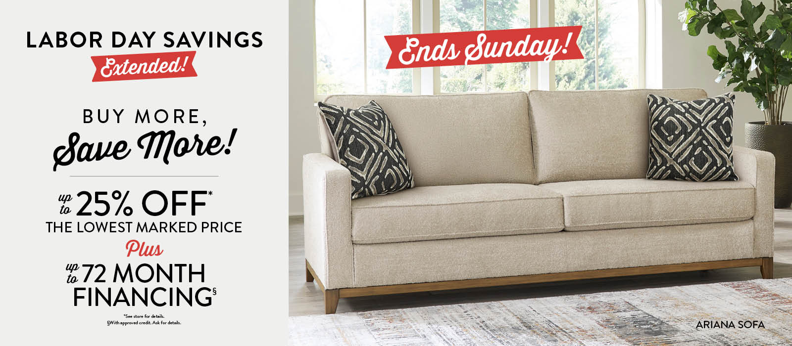 Labor Day Savings Extended!