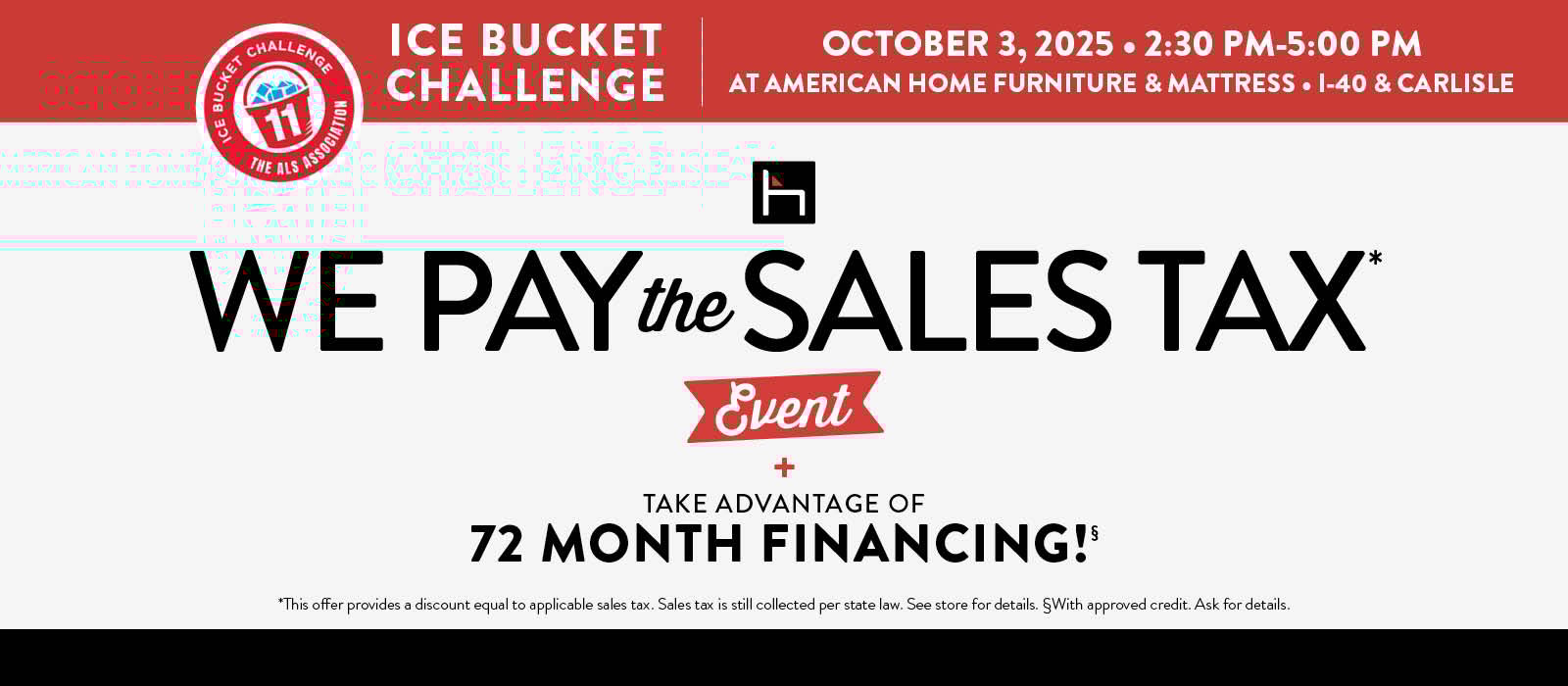 With Sales Tax On Us, What's Stopping You This Weekend?