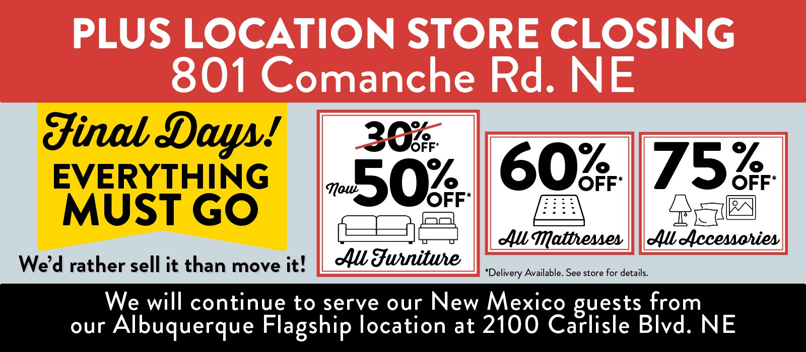 American Home Furniture and Mattress Plus Store Closing