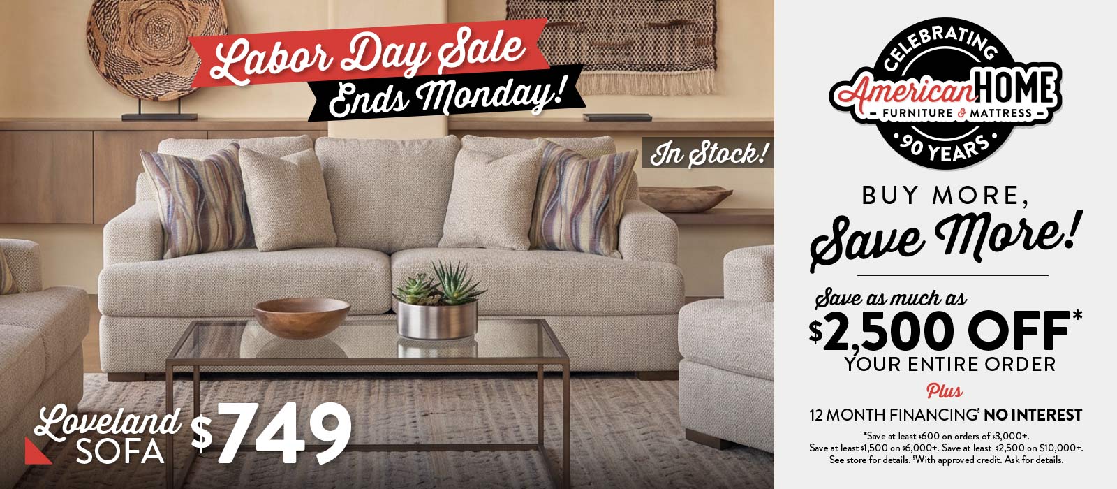 Buy More Save More this Labor Day