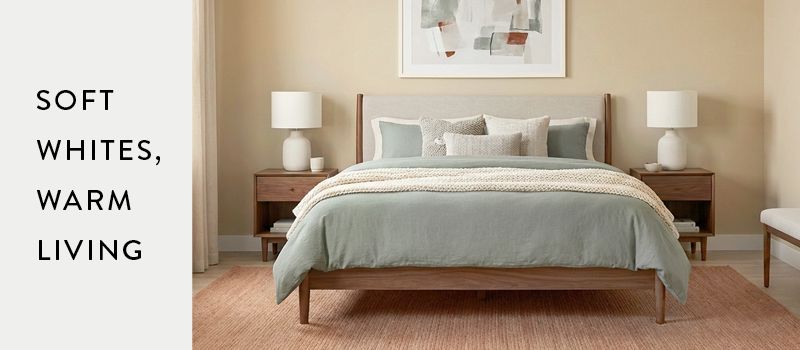 Soft Whites Warm Living Banner