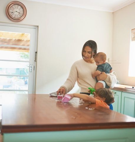 Small, familiar details in a home like a favorite throw blanket within reach