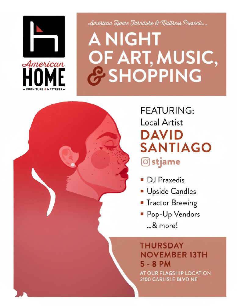 Flyer for A Night with Local Makers event at American Home